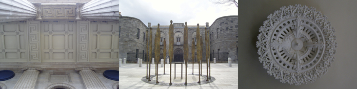 Left to right: General Post Office, O'Connell Street, Dublin 1; Kilmainham Gaol, Inchicore Road, Kilmainham, Dublin 8; The Athenaeum, Castle Street, Enniscorthy, County Wexford Building of the Month 2016 Showcase